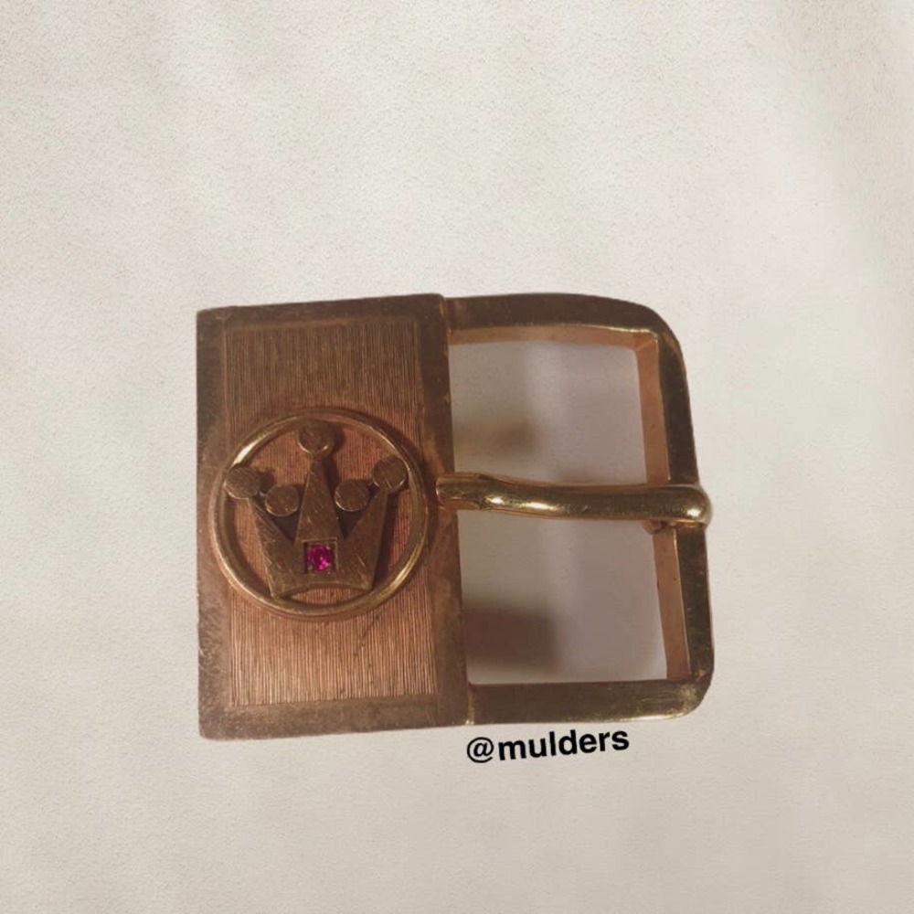 Vintage Simmons Karatclad Heavy Gold Plate Buckle